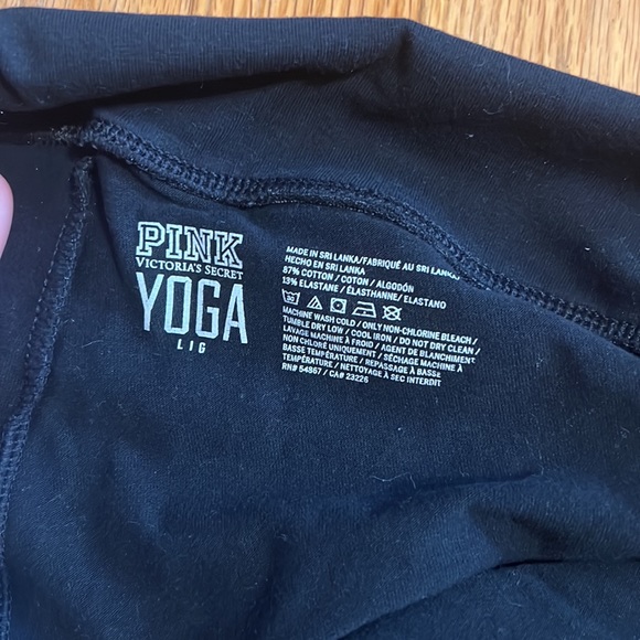 Pink yoga leggings all black - Picture 4 of 4